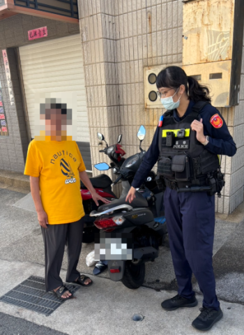 澎湖縣光明派出所警員迅速尋獲失竊機車 誤會化解民眾感謝