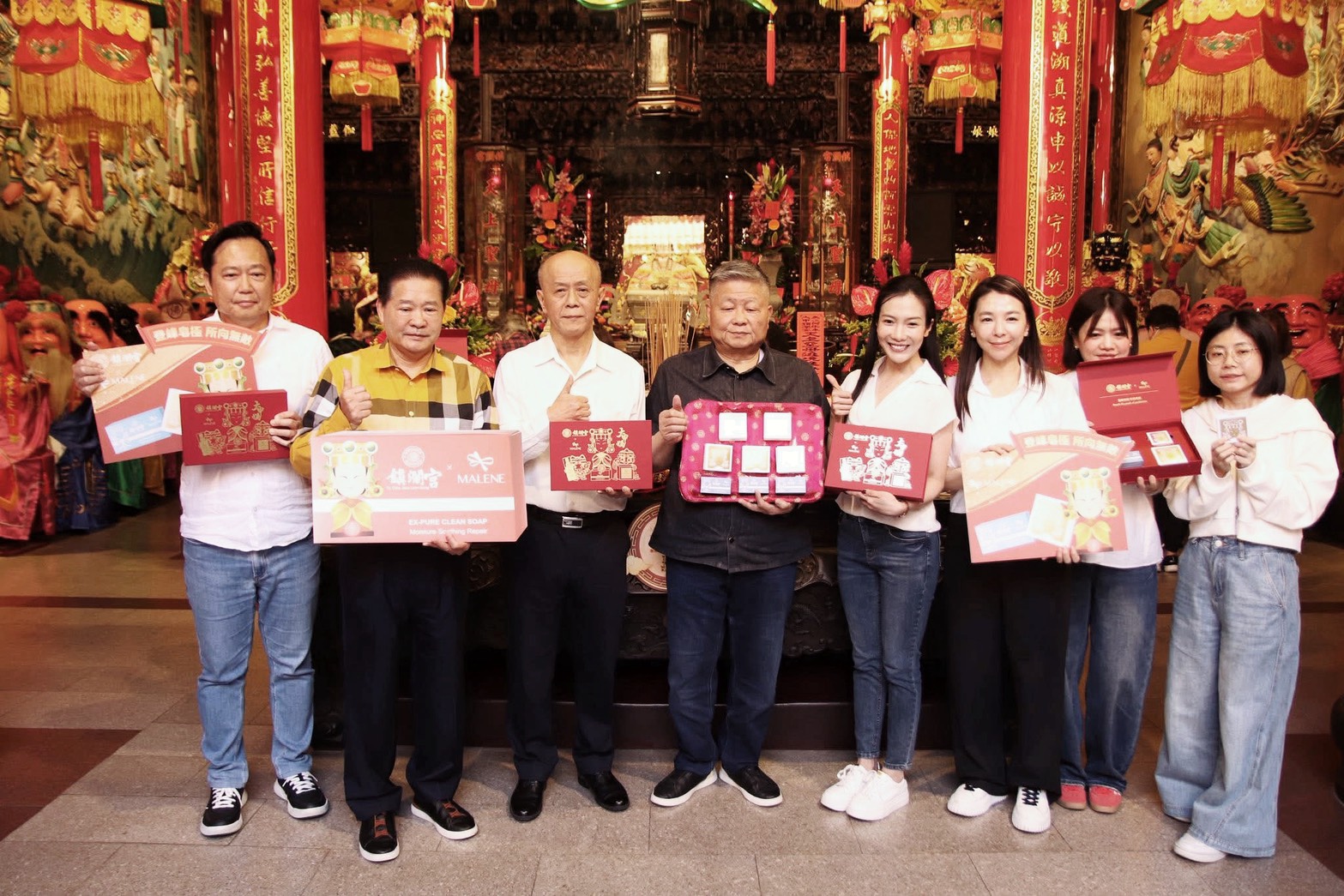 護膚品牌媚鹷跨界大甲鎮瀾宮「媽祖無敵亮顏神皂」降臨