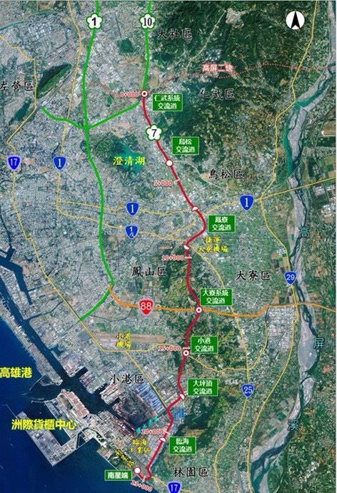 國道七號高雄段拍板！都委會通過都計變更案　打造南部產業運輸黃金通道