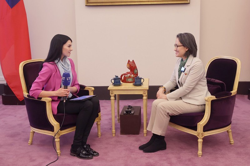 蕭美琴副總統立陶宛國家廣播電視台專訪：深化臺立經濟與科技合作