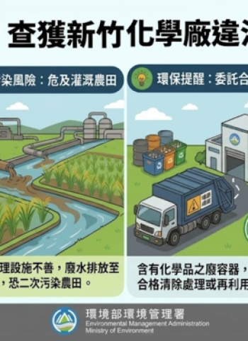 環檢警合作查獲新竹化學廠違法清洗廢容器　涉污染4人起訴