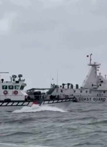中國海警海象不佳再擾金門　海巡署併航監控強力驅離全程曝光