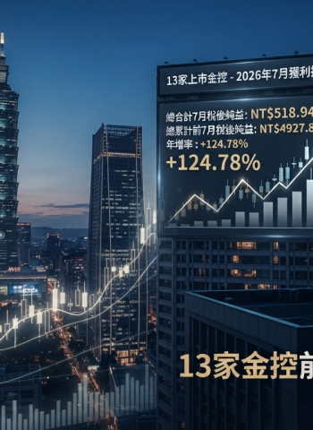 2026金控獲利大洗牌！13家前7月賺近4930億　國泰金7月稱王、富邦金累計居冠